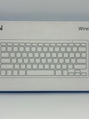 Wireless Slim Keyboard — White/Gray